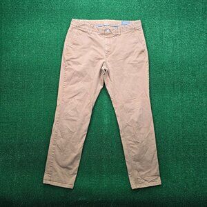 Bonobos Pants Mens 35x32 Brown Tan Chino Flat Front‎ Athletic Preppy Casual Golf